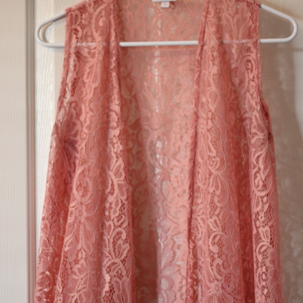 LuLaRoe Lace Joy size Small Light Pink